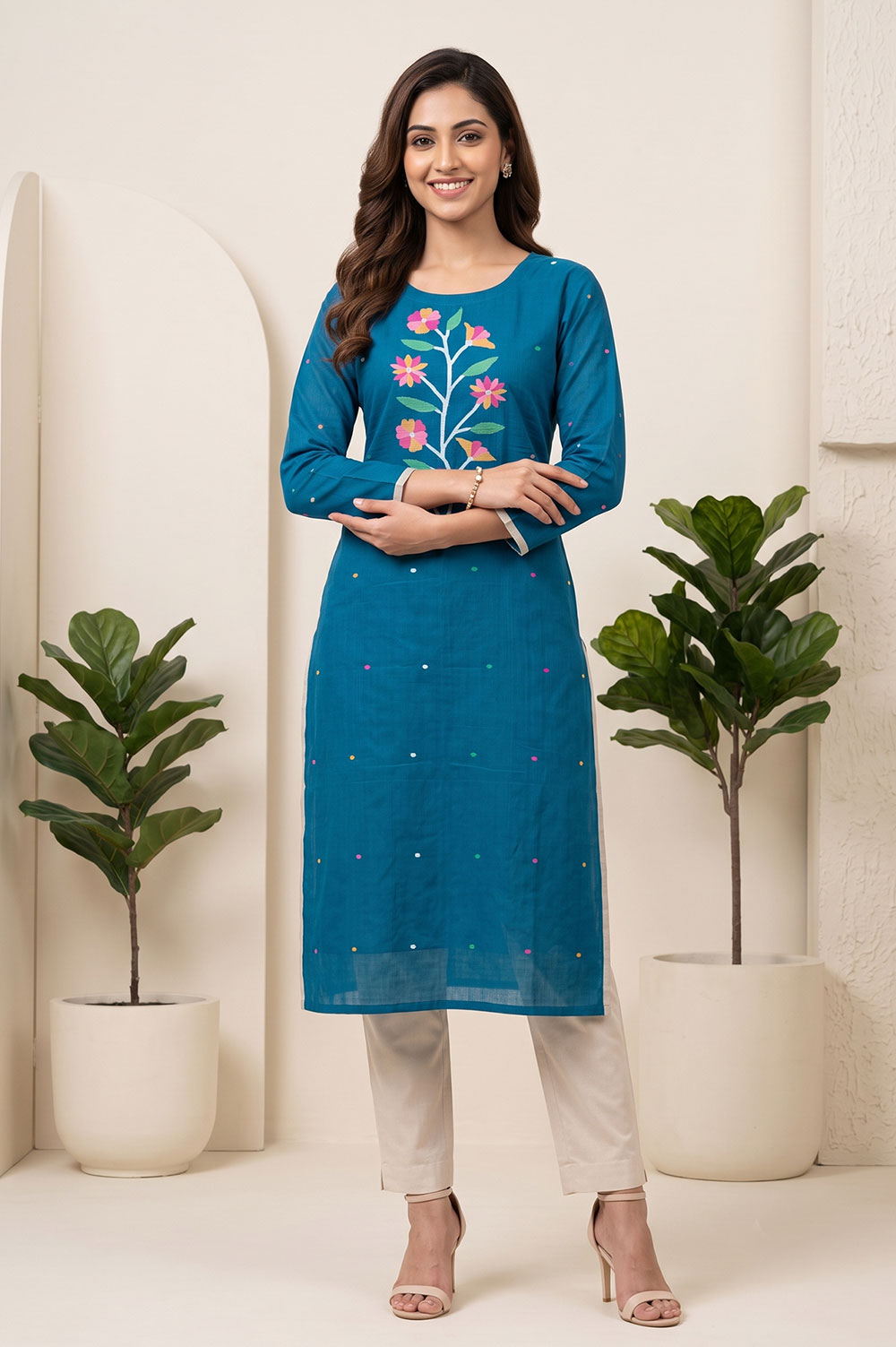 Jamdani Handloom Cotton Salwar Suit material