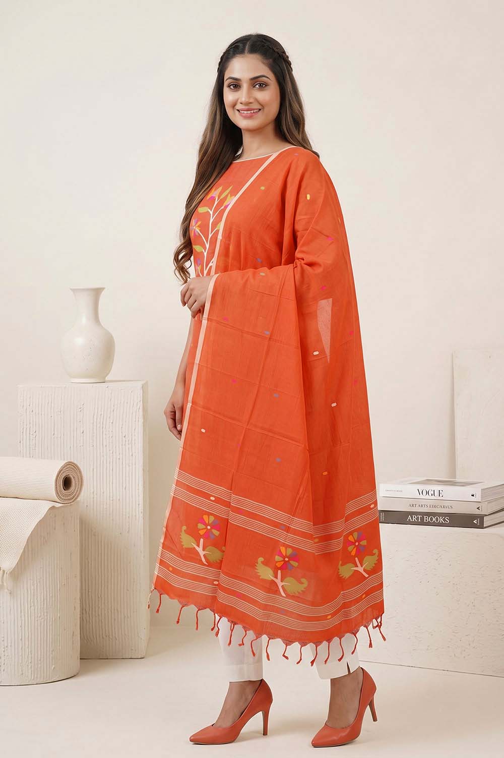 Jamdani Handloom Cotton Salwar Suit material