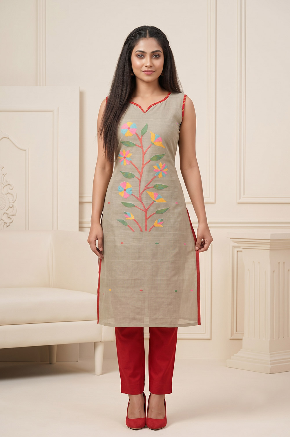 Jamdani Handloom Cotton Salwar Suit material