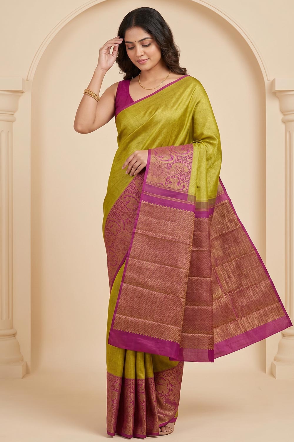 Kancheepuram Pure Silk Handloom Saree