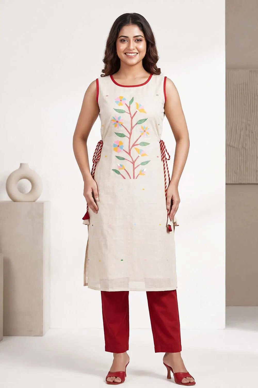 Jamdani Handloom Cotton Salwar Suit material