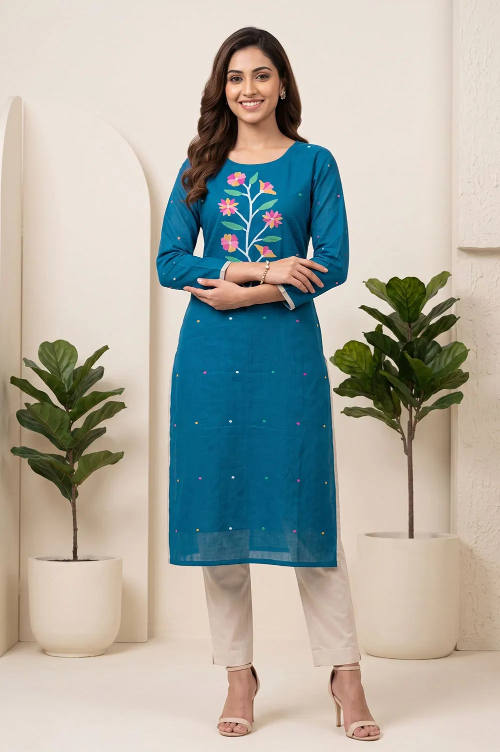 Jamdani Handloom Cotton Salwar Suit material