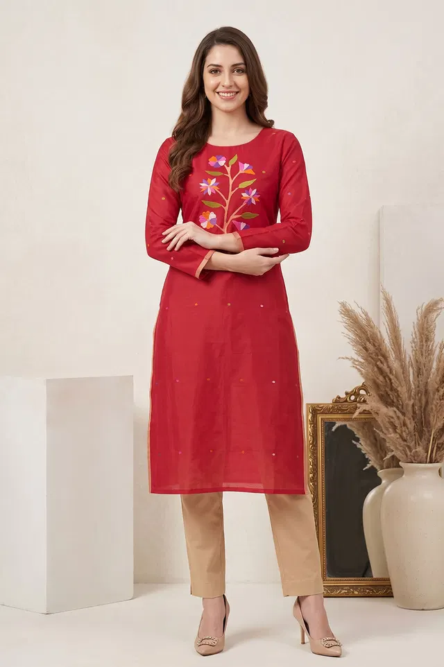 Jamdani Handloom Cotton Salwar Suit material (2pcs)