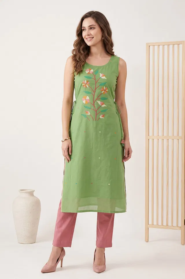 Jamdani Handloom Cotton Salwar Suit material (2pcs)