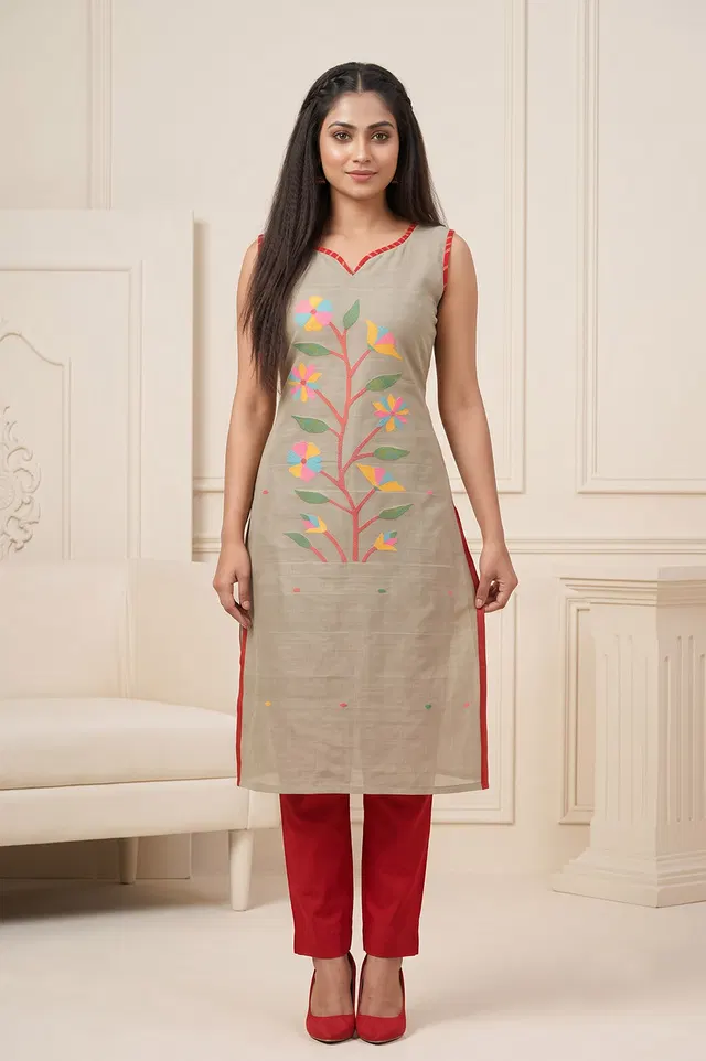 Jamdani Handloom Cotton Salwar Suit material