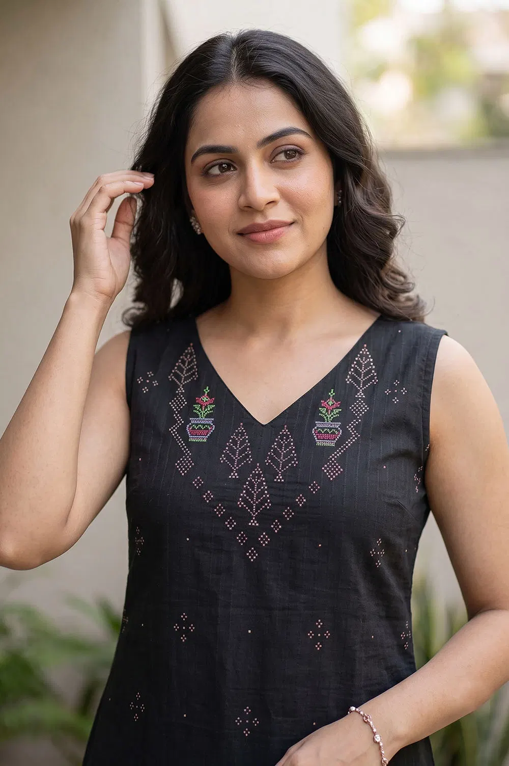 Tangaliya Cotton Kurti Unstitched Dress Material