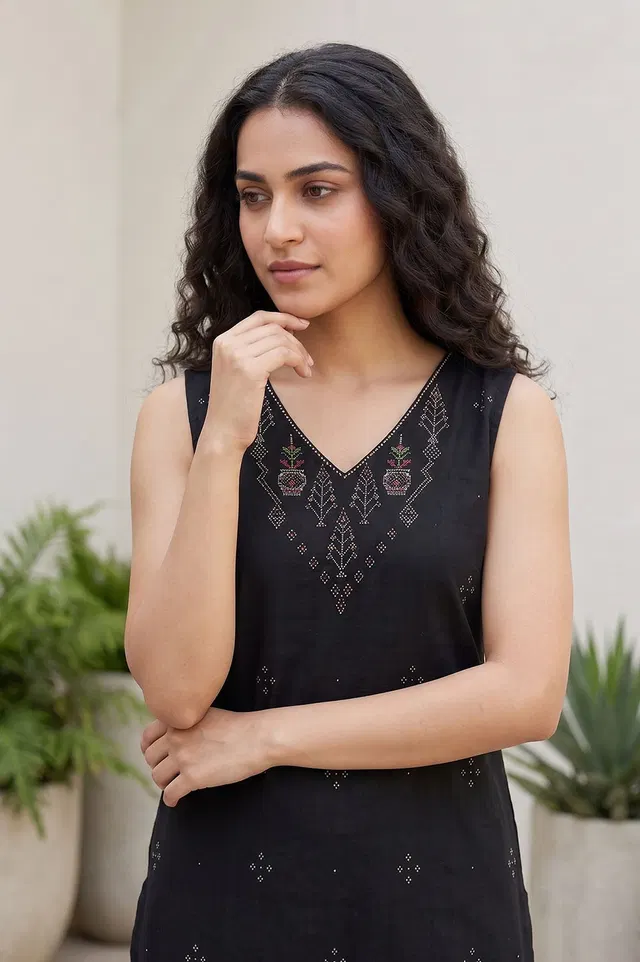 Tangaliya Cotton Kurti Unstitched Dress Material