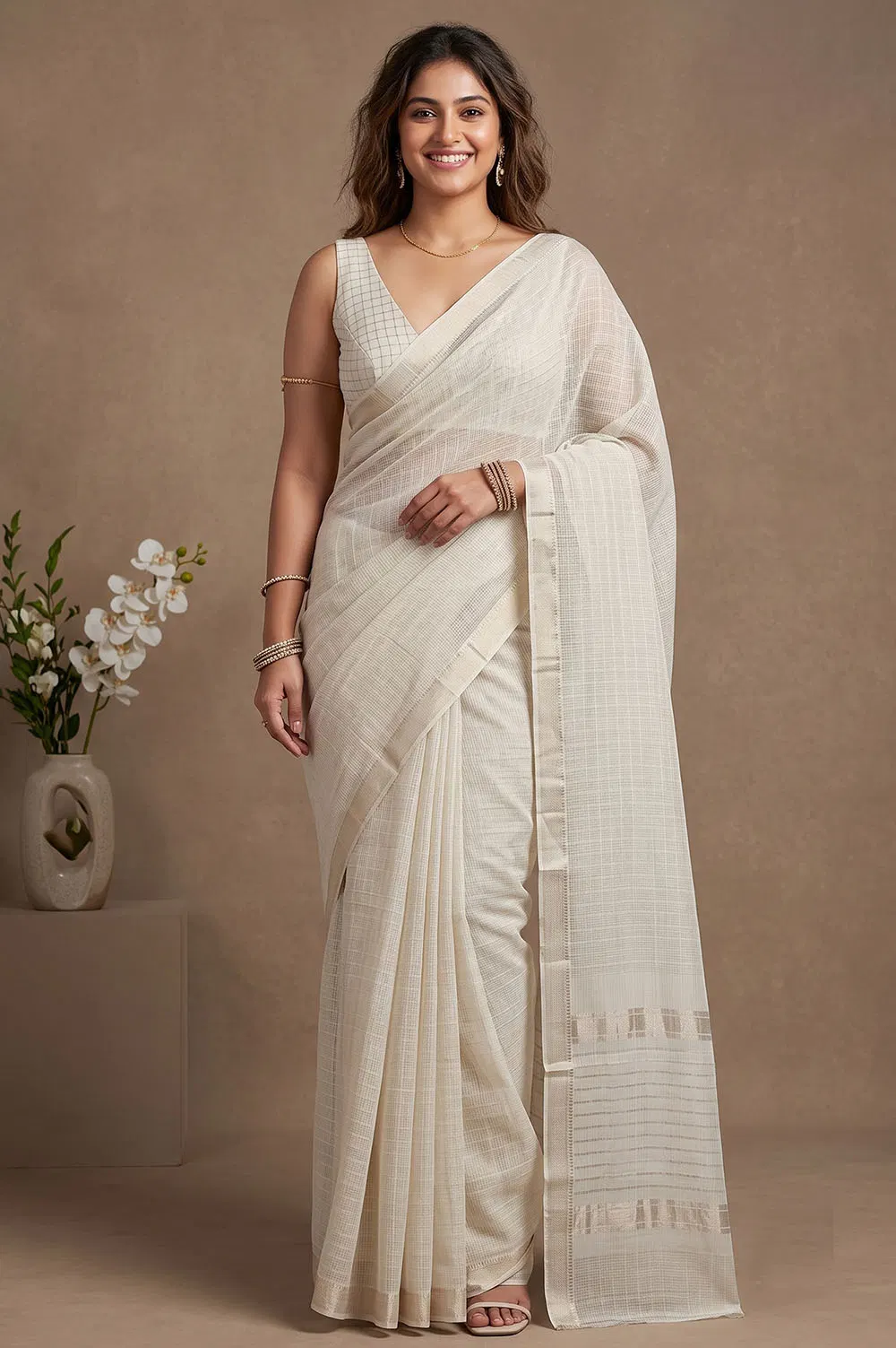 Mangalagiri Handloom Pure Cotton Saree