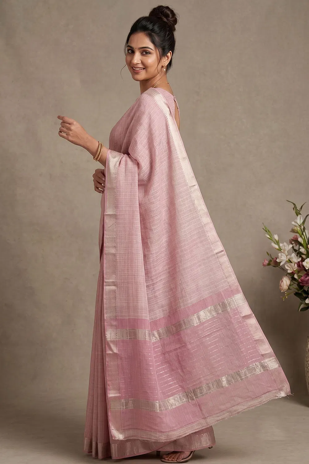 Mangalagiri Handloom Pure Cotton Saree