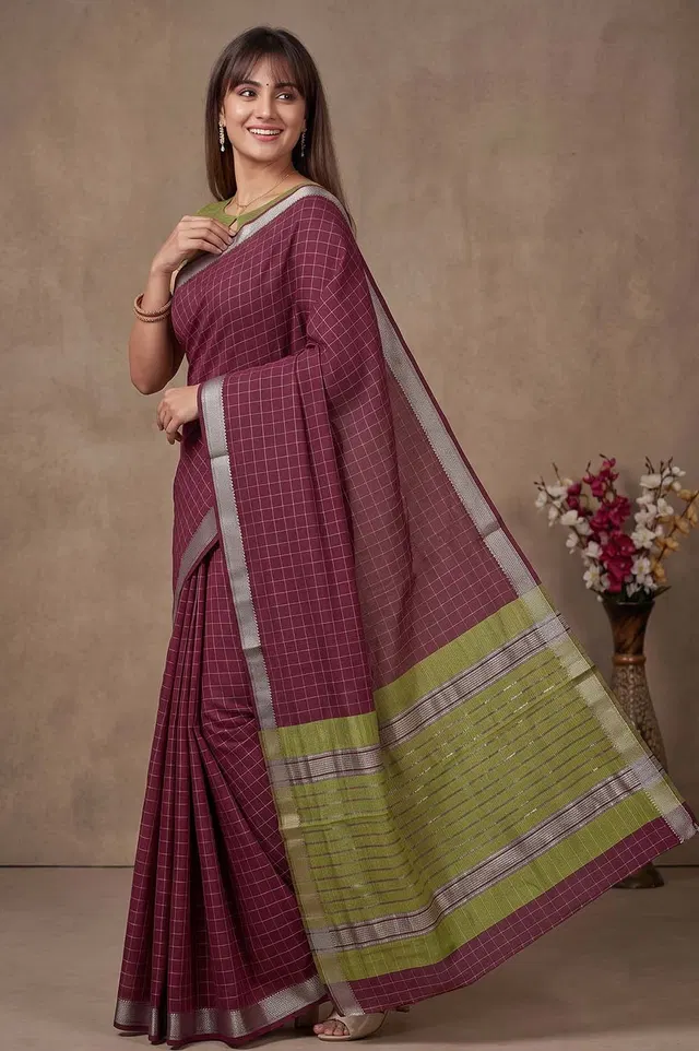 Mangalagiri Handloom Pure Cotton Saree
