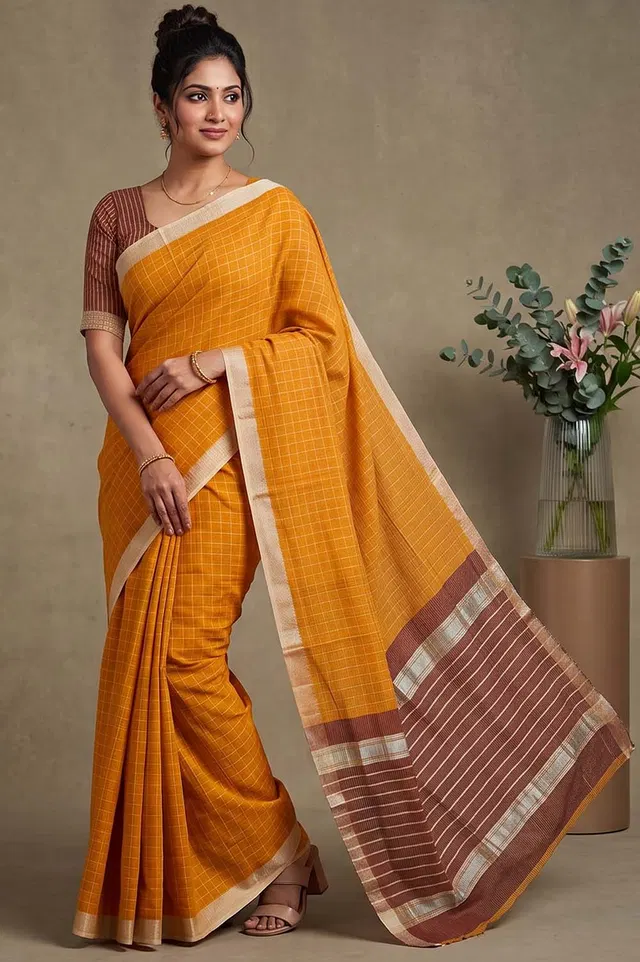 Mangalagiri Handloom Pure Cotton Saree