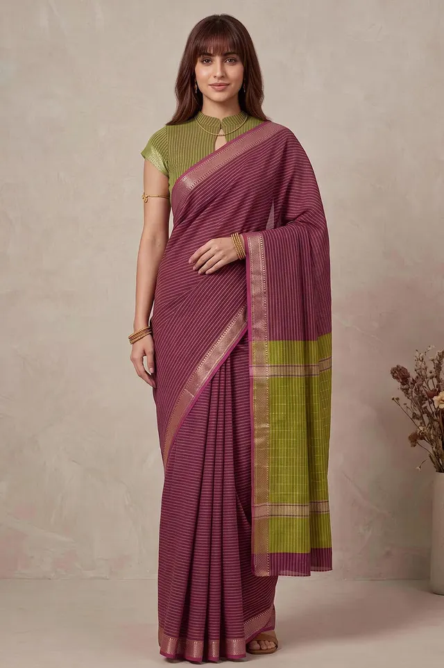 Mangalagiri Handloom Pure Cotton Saree
