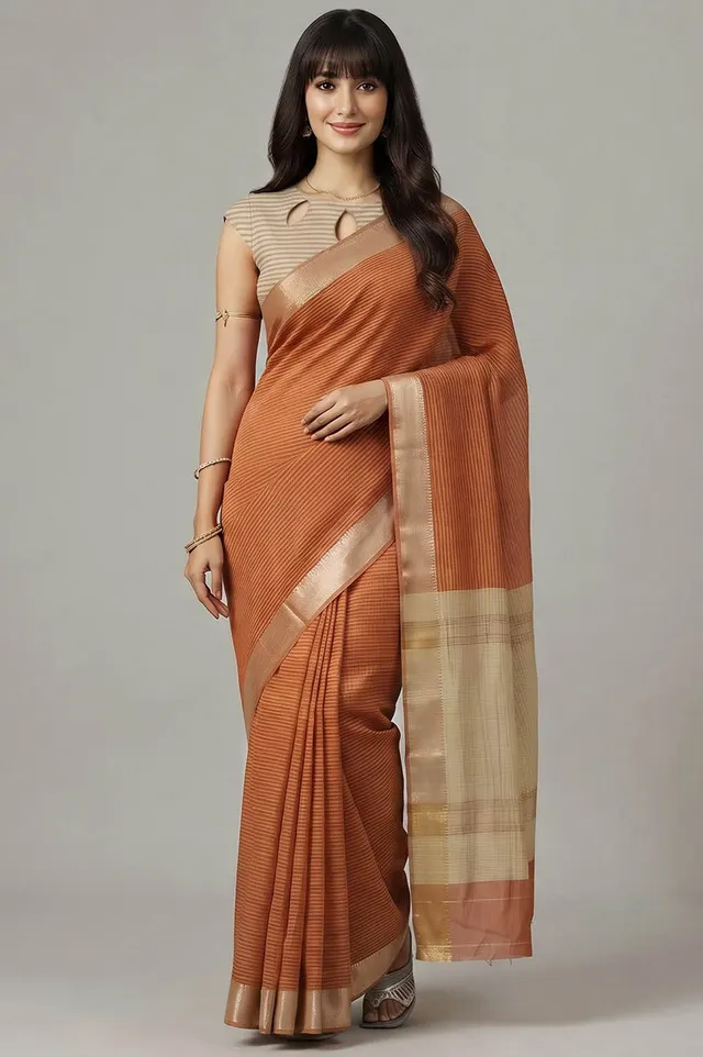 Mangalagiri Handloom Pure Cotton Saree