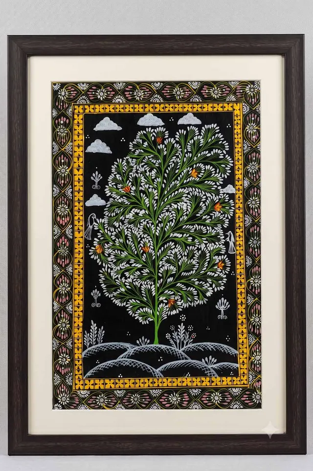 Orissa Pattachitra Tree of Life Painting (18*24) Inches