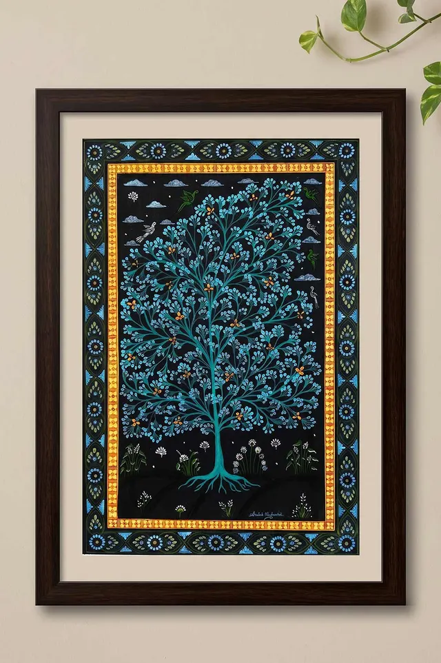 Orissa Pattachitra Tree of Life Painting (18*24) Inches