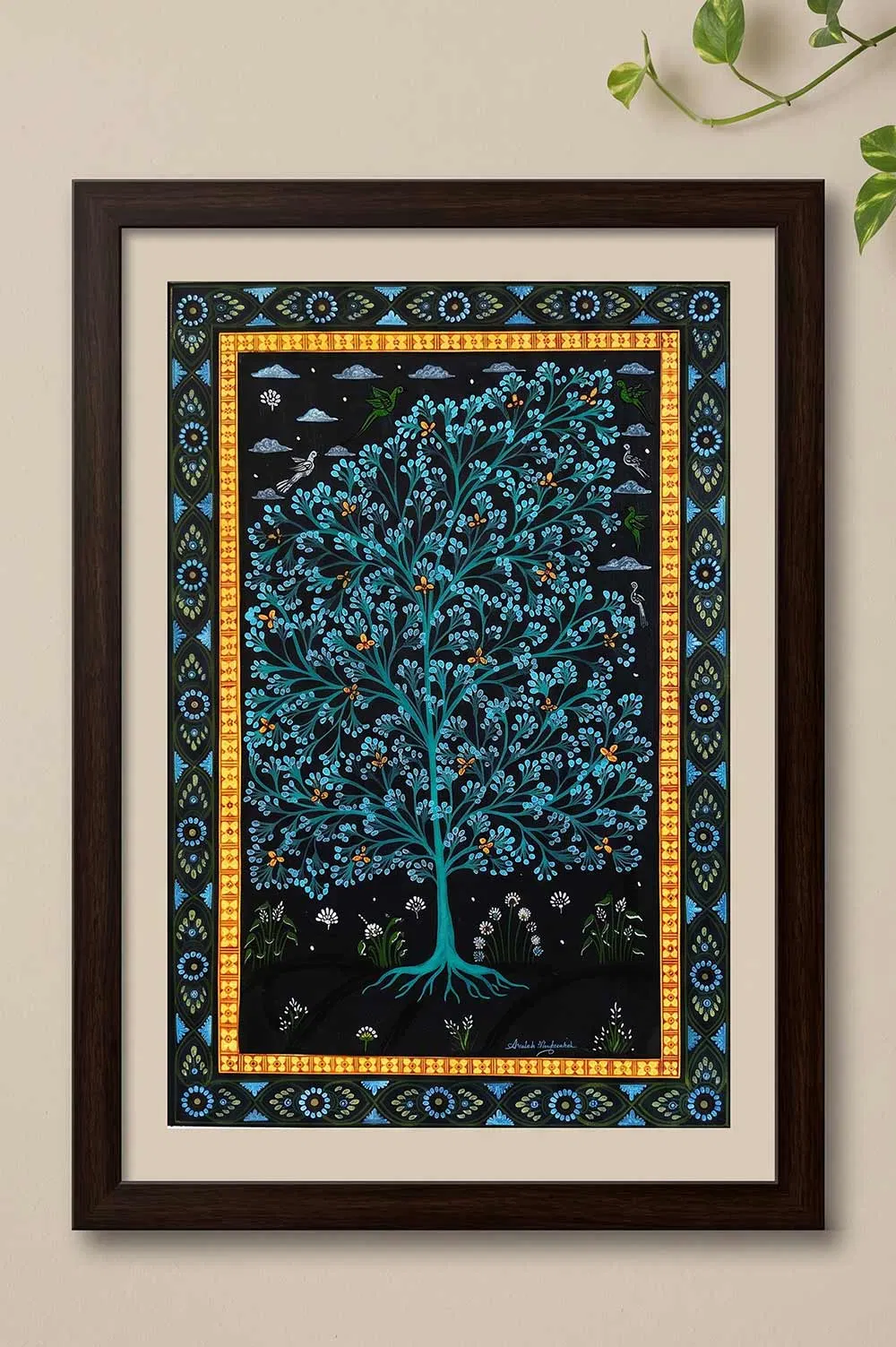 Orissa Pattachitra Tree of Life Painting (18*24) Inches
