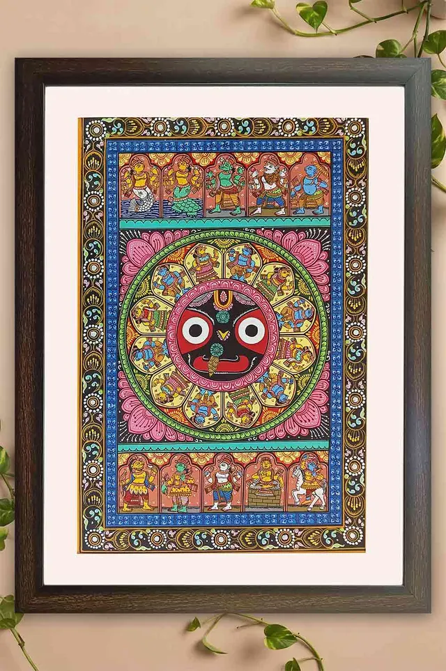 Orissa Pattachitra - Jagannath with Dashavatara (17*23 Inches)