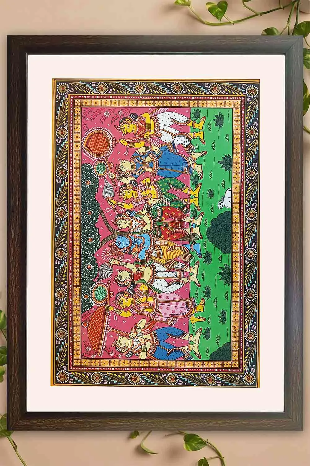 Orissa Pattachitra – Radha Krishna Rasaleela (24x18 Inches)