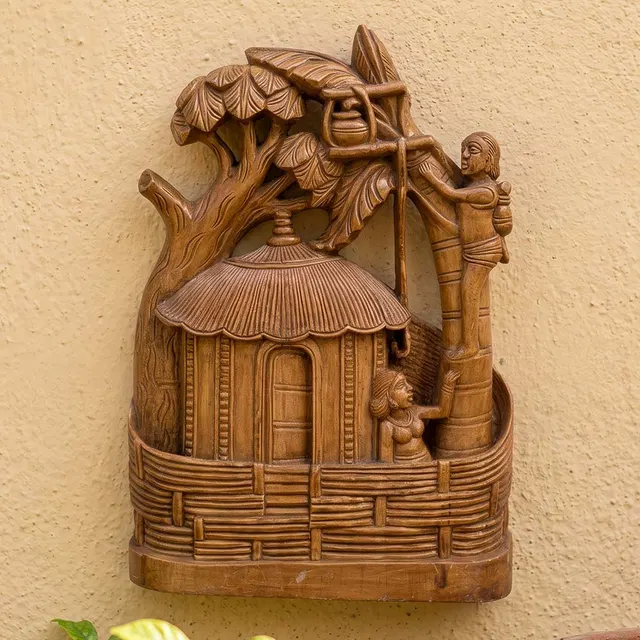 Bastar Wooden Handmade Ghotul Gudi Artwork