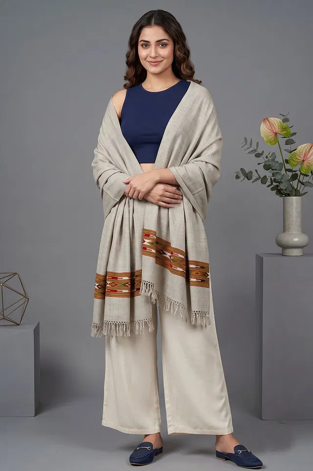 Kullu Pure Wool Handloom Shawl
