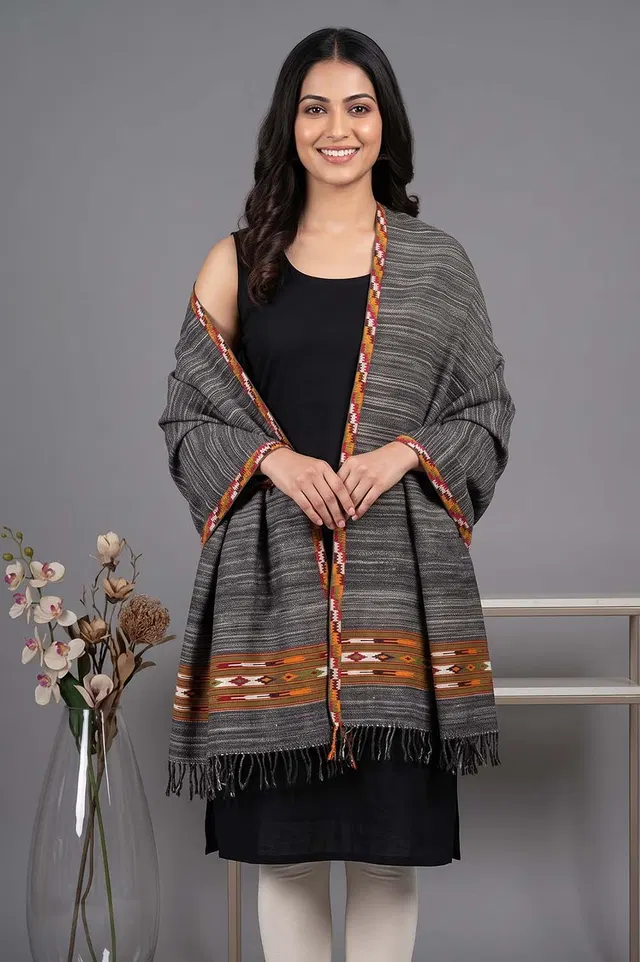 Kullu Pure Wool Handloom Shawl