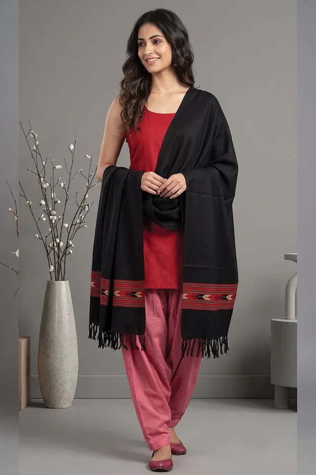 Kullu Pure Wool Handloom Stole