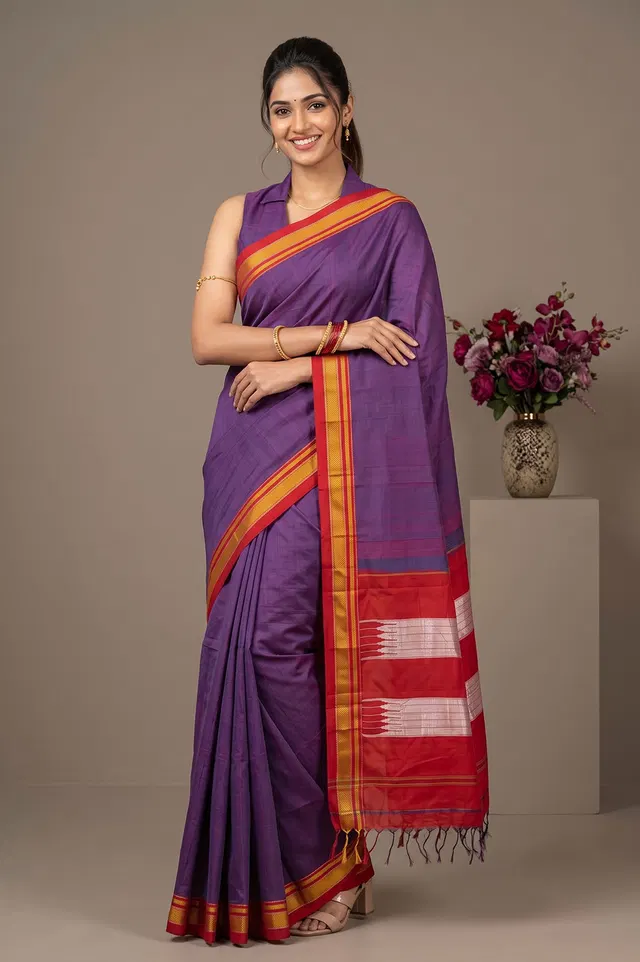 Ilkal Authentic Handloom Cotton-Silk Saree