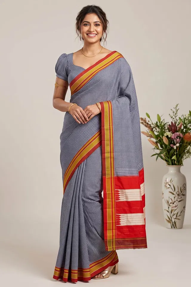 Ilkal Authentic Handloom Cotton-Silk Saree