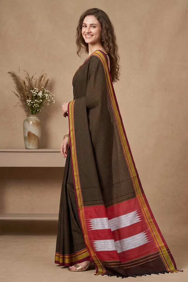 Ilkal Authentic Handloom Cotton-Silk Saree