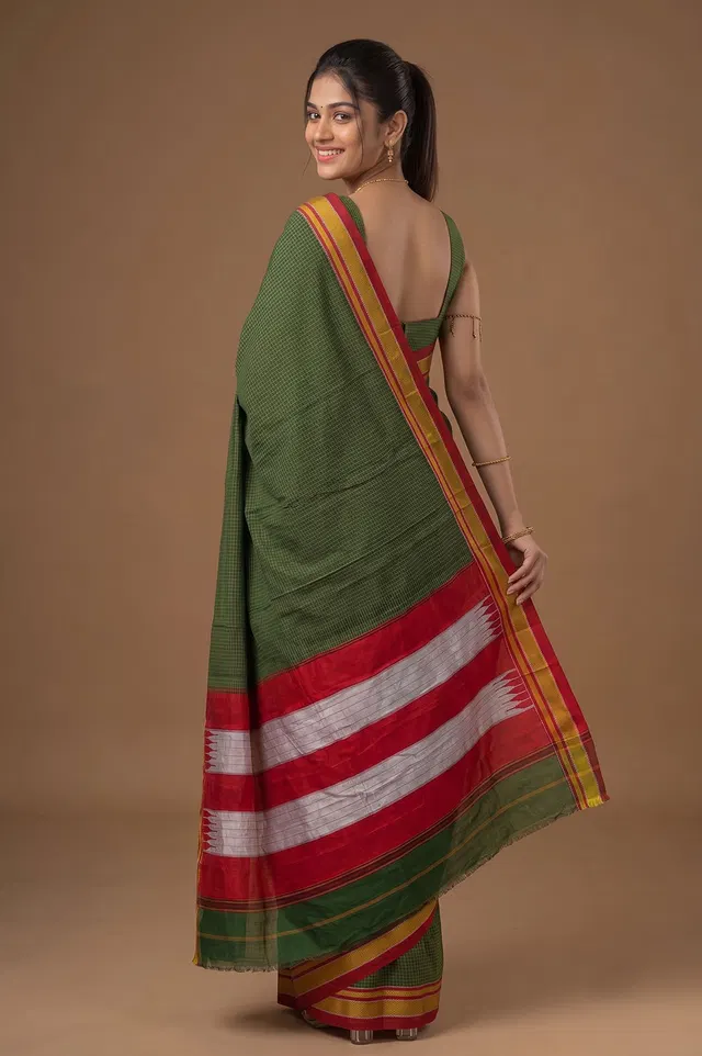 Ilkal Authentic Handloom Cotton-Silk Saree