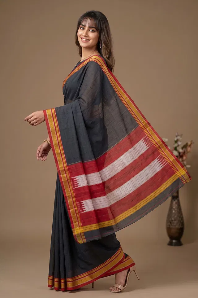 Ilkal Authentic Handloom Cotton-Silk Saree