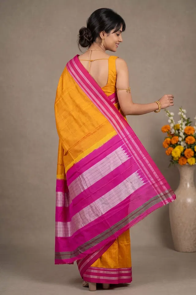 Ilkal Authentic Handloom Cotton-Silk Saree