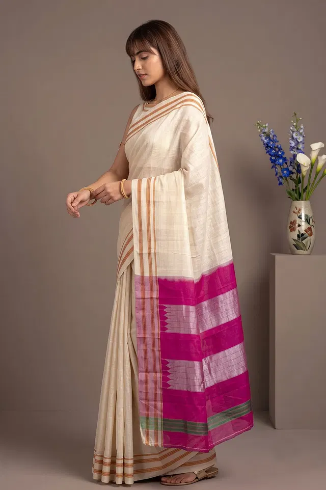 Ilkal Authentic Handloom Cotton-Silk Saree