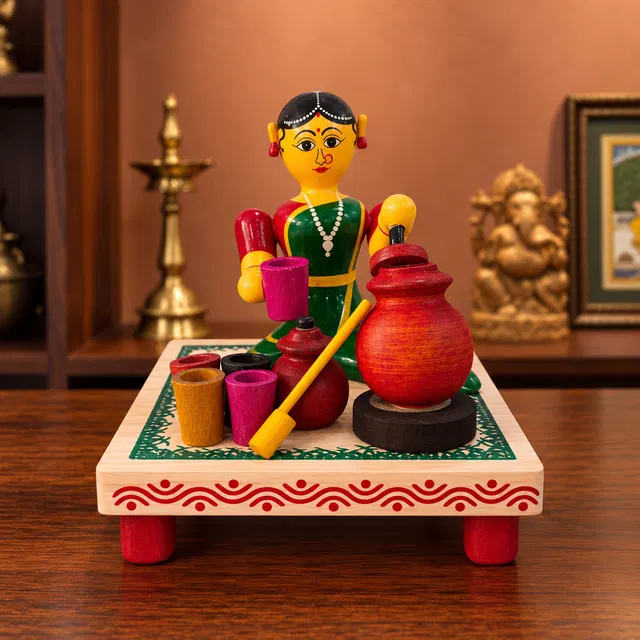 Etikoppaka Toys Women Selling Buttermilk (5 Inches)