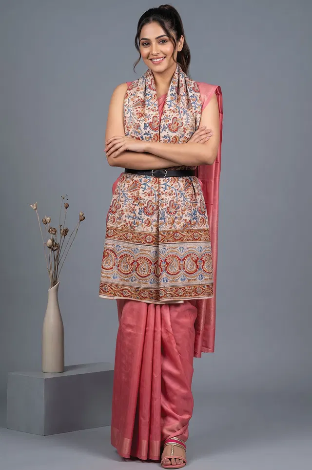 Hand Block Printed Machilipatnam Kalamkari Stole