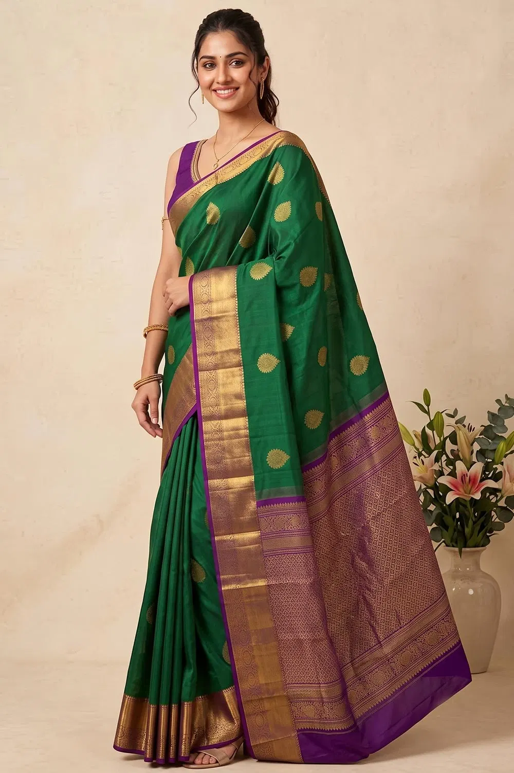 Dharmavaram Pure Silk Handloom Saree