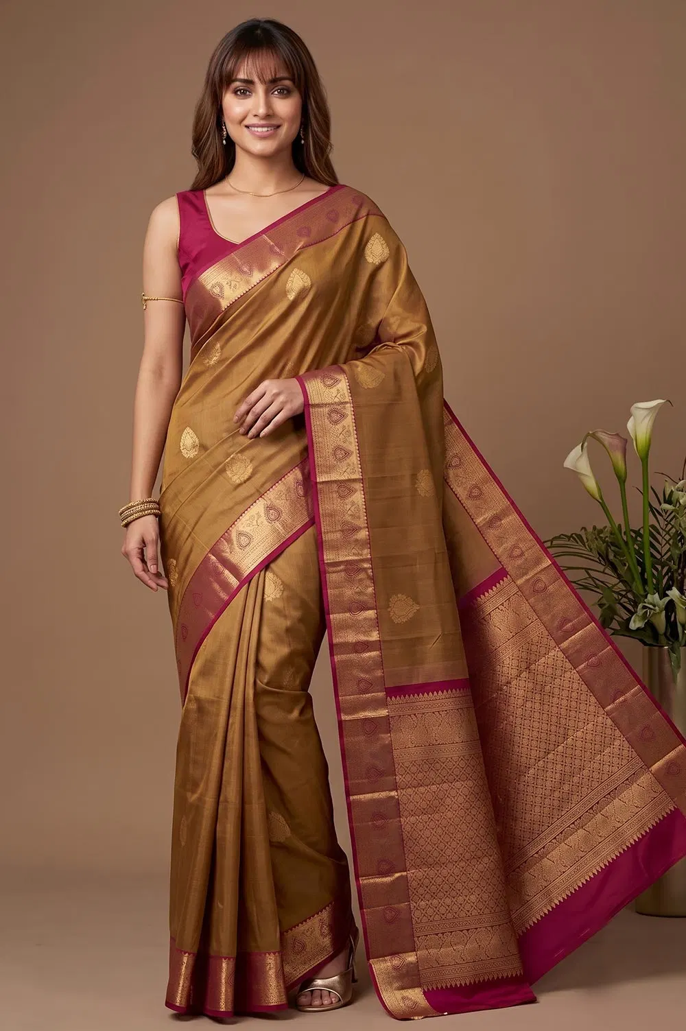 Dharmavaram Pure Silk Handloom Saree