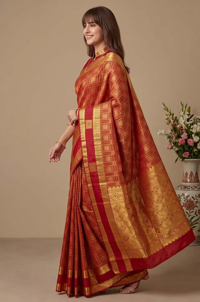 Dharmavaram Pure Silk Handloom Saree