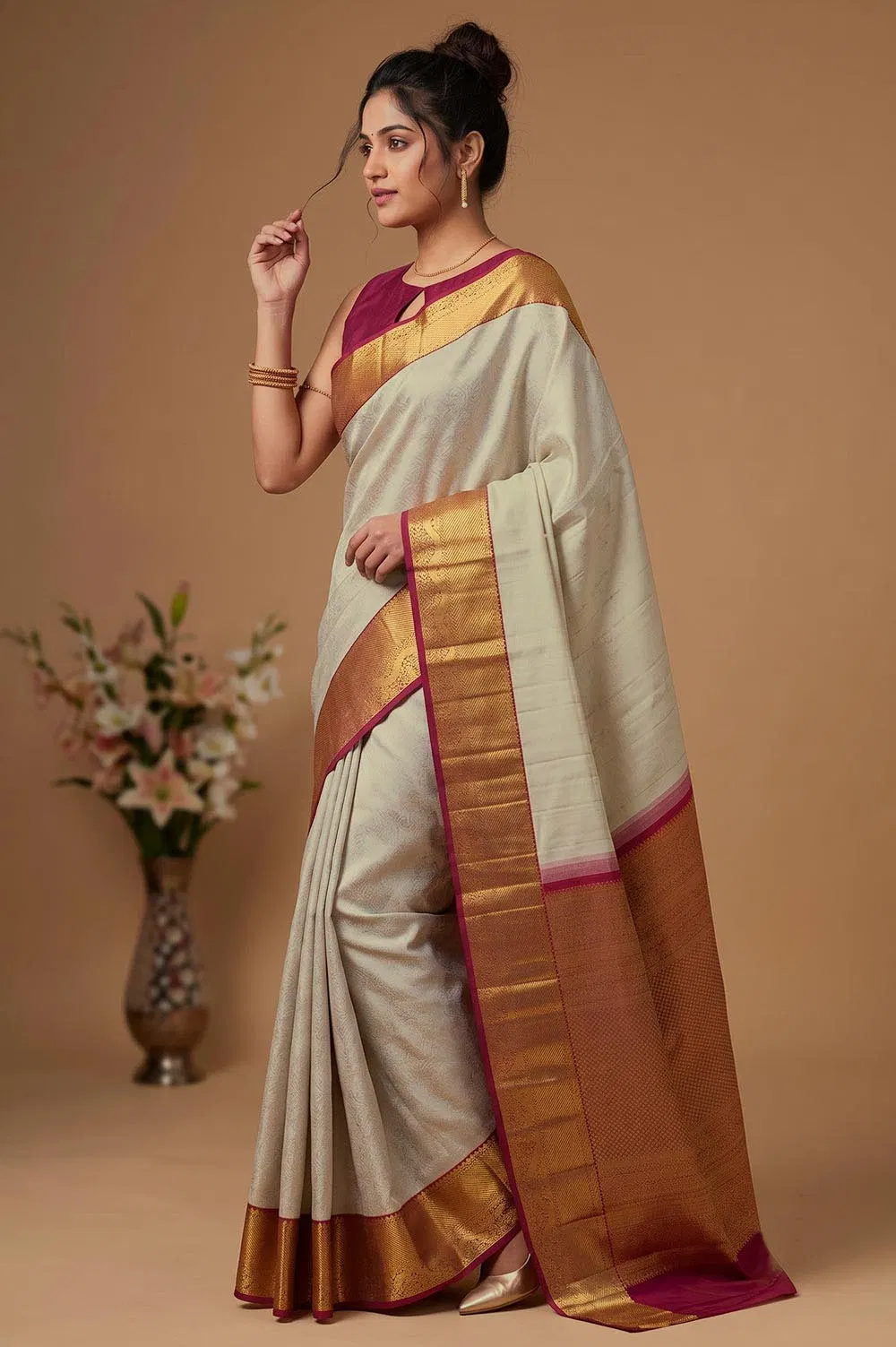 Dharmavaram Pure Silk Handloom Saree