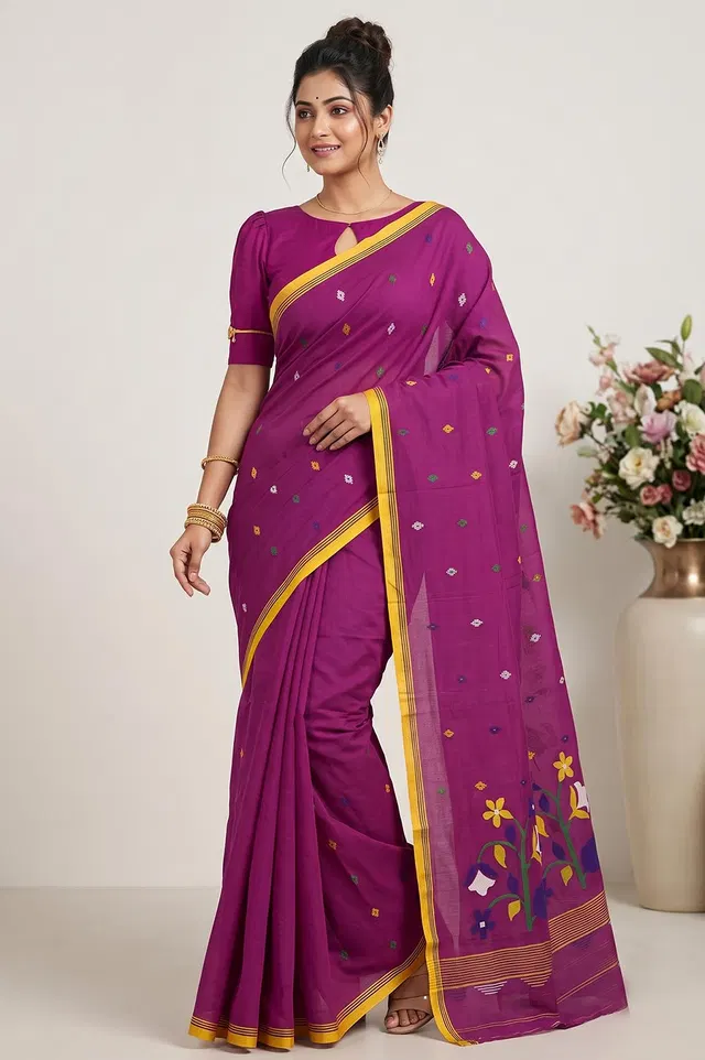 Jamdani Handloom Cotton Saree