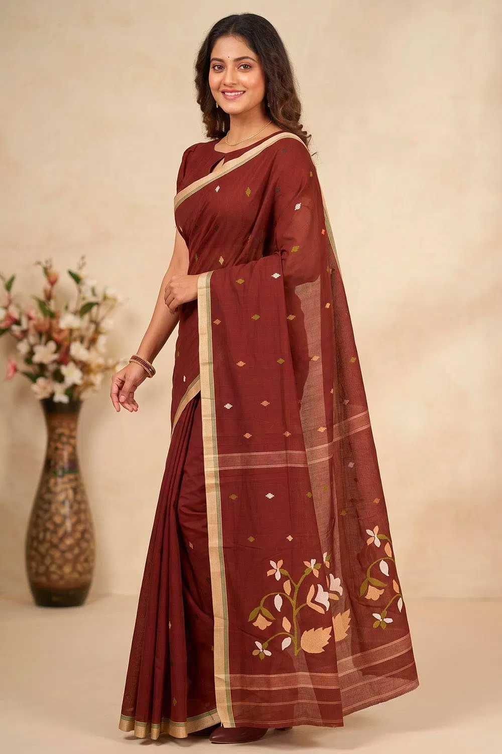 Jamdani Handloom Cotton Saree