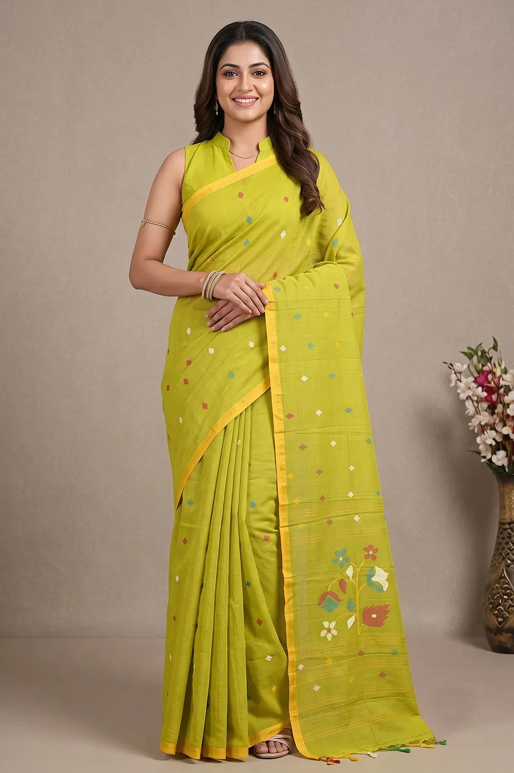 Jamdani Handloom Cotton Saree
