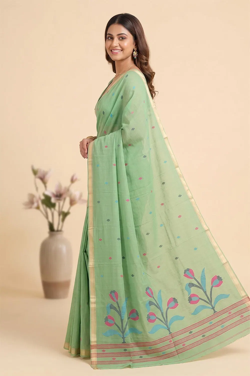Jamdani Handloom Cotton Saree