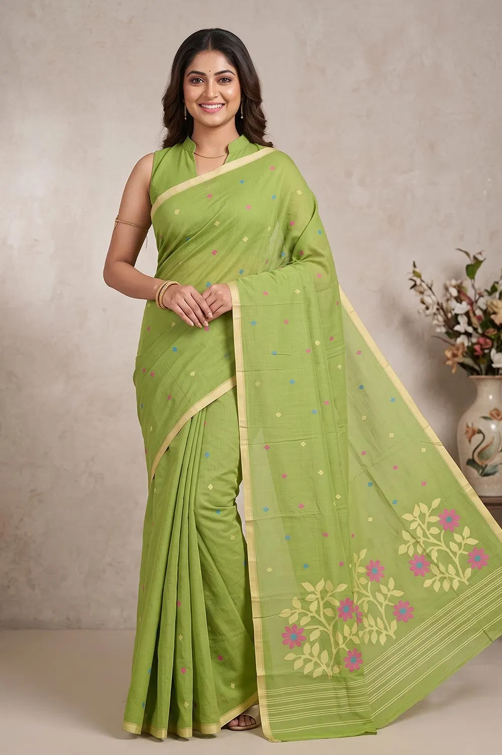 Jamdani Handloom Cotton Saree