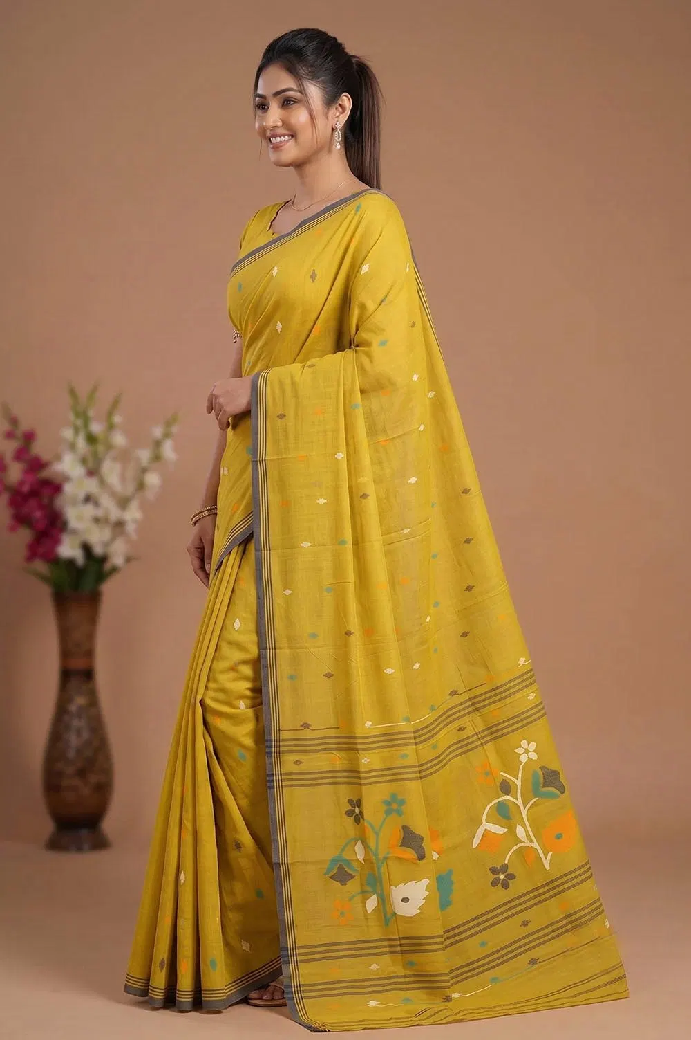 Jamdani Handloom Cotton Saree