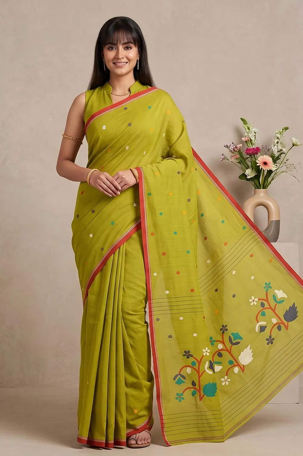 Jamdani Handloom Cotton Saree