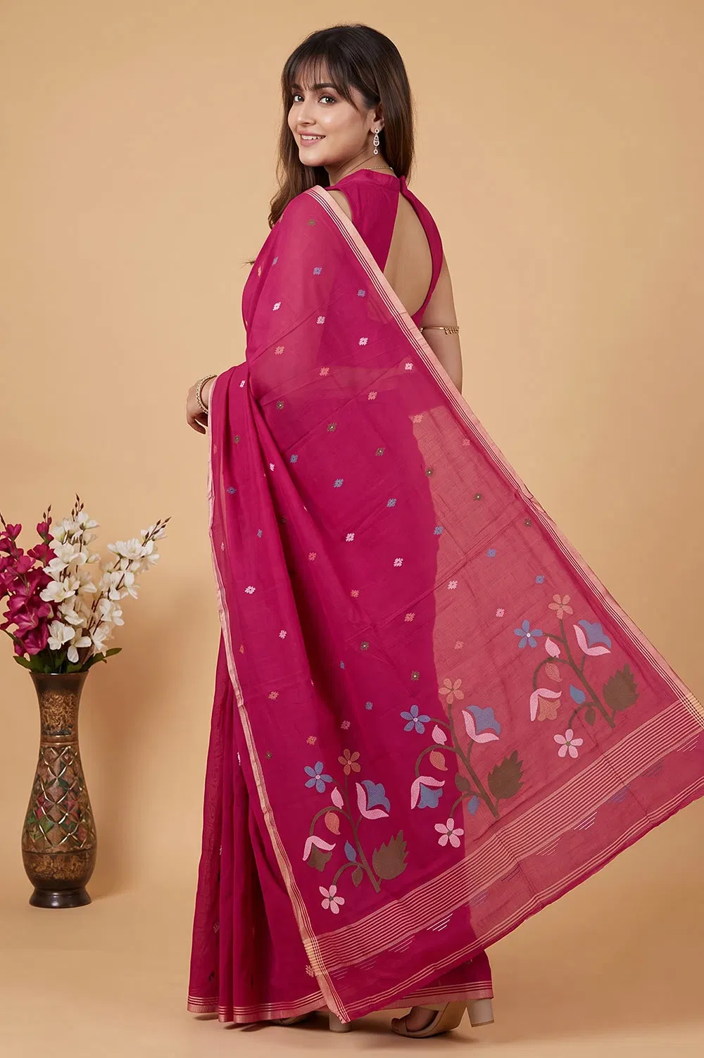 Jamdani Handloom Cotton Saree