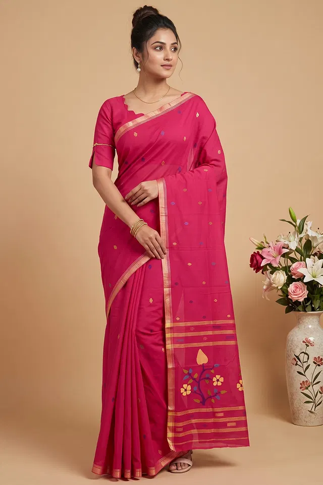 Jamdani Handloom Cotton Saree