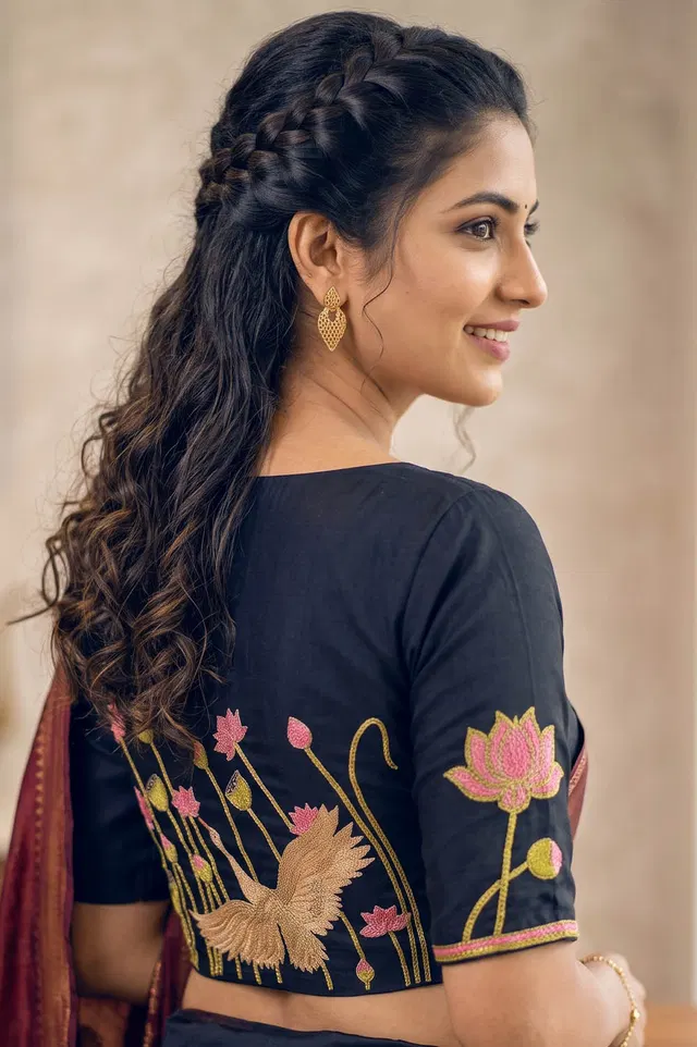Nakshi Kantha Cotton Blouse (Intricate Hand Embroidery) 1 Mtr