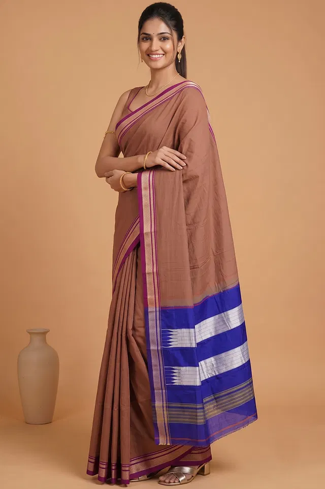 Ilkal Handloom Cotton-Silk Saree